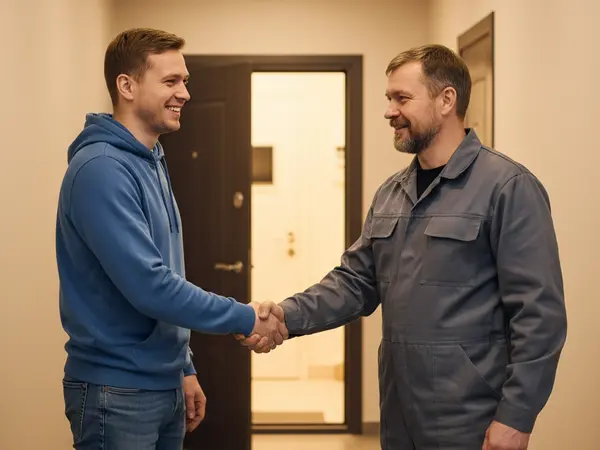 Мастер у&nbsp;двери клиента